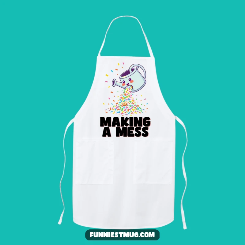 Funny Confetti Watering Can Apron: Celebrate in the Kitchen with This Hilarious Gear