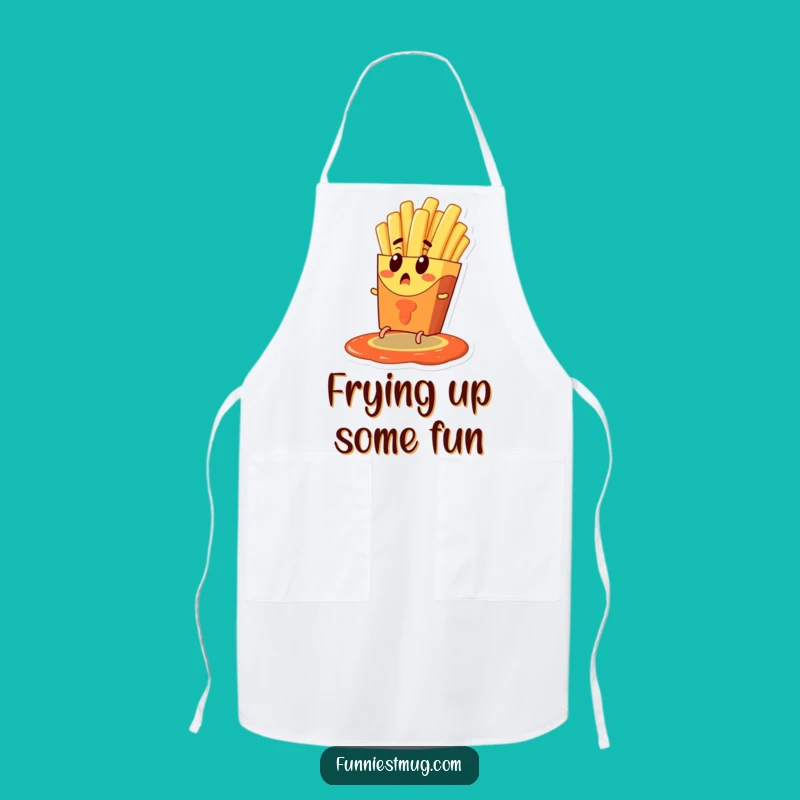 Funny French Fry Escape Apron - Hilarious Kitchen Wear for Fry Fans