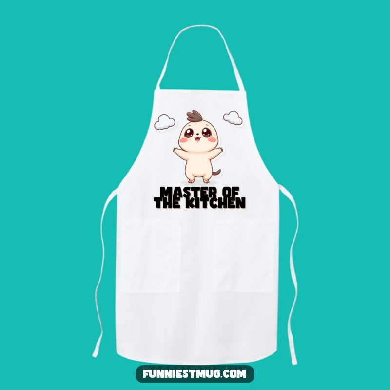 Funny Googly Eyed Chef Creature Apron: Hilarious Kitchen Juggling Fun
