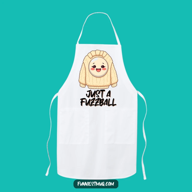 Funny Happy Button Sweater Apron: Cook Up Laughs with Cozy Kitchen Humor