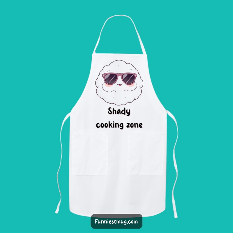 Funny Cloud Sunglasses Apron: Cook with Coolness and Humor