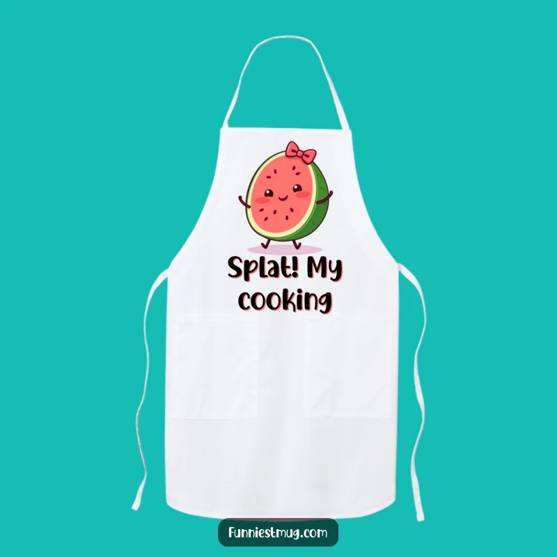 Funny Watermelon Trip Apron: Cheerful Kitchen Fruit Comedy Gift