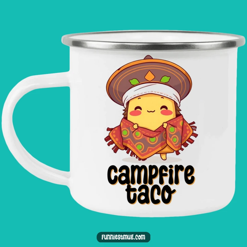 Funny Taco Fiesta Camping Mug: Adventure Fueled by Taco Joy