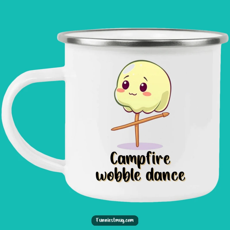 Funny Wobbly Jelly Camping Mug: Enjoy Drinks with Delicate and Comical Outdoor Vibes