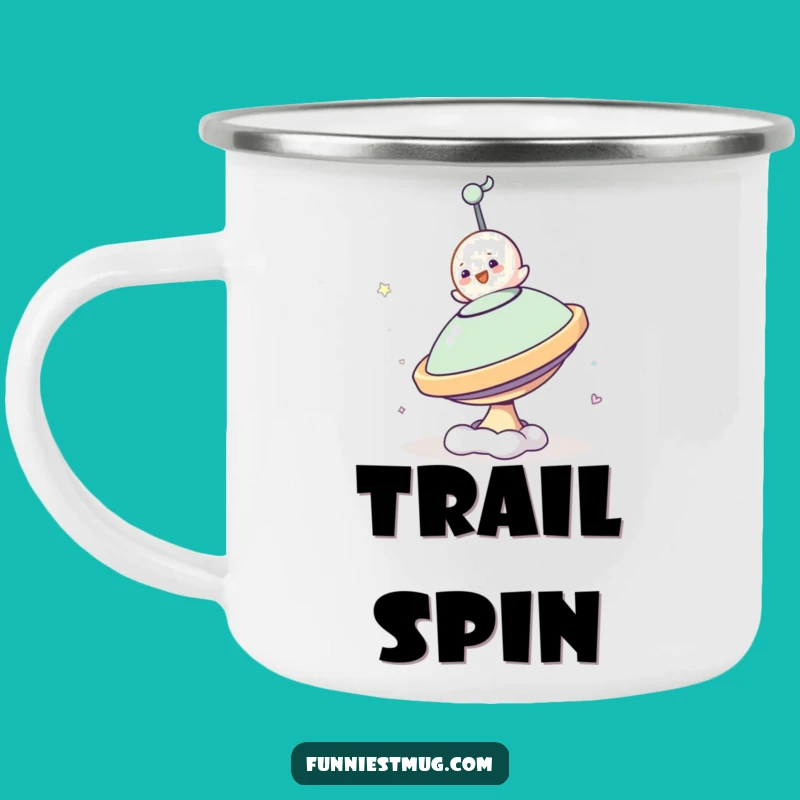 Funny Blob Spinning Top Camping Mug: Hilarious Outdoor Adventure