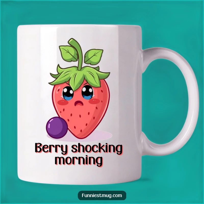 Funny Strawberry Slip Mug: A Hilarious Gift For Clumsy Moments!