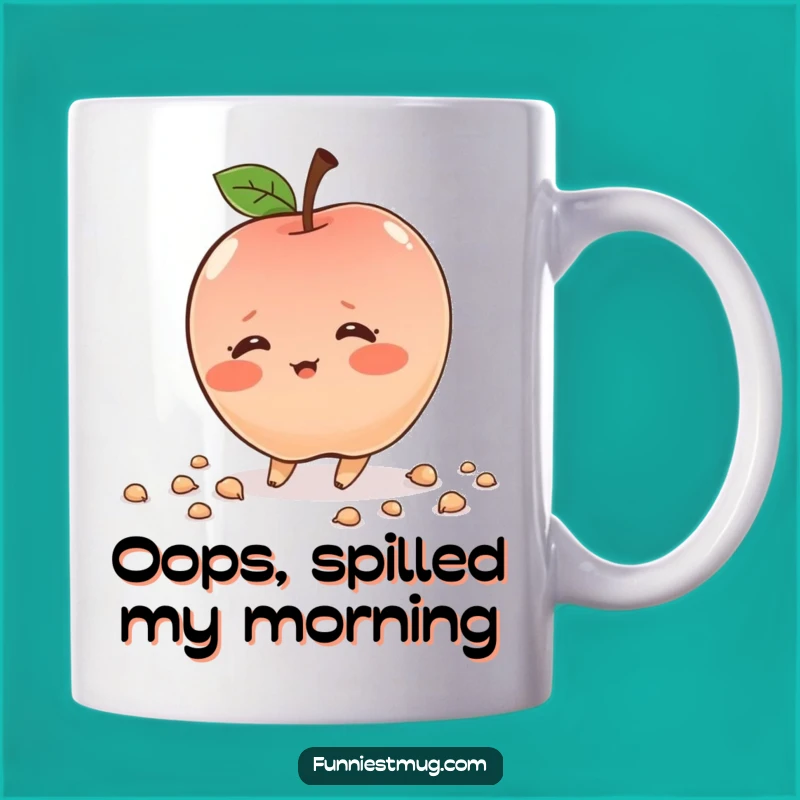 Funny Blushing Apple Mug: A Hilarious Gift for Clumsy Fruit Lovers