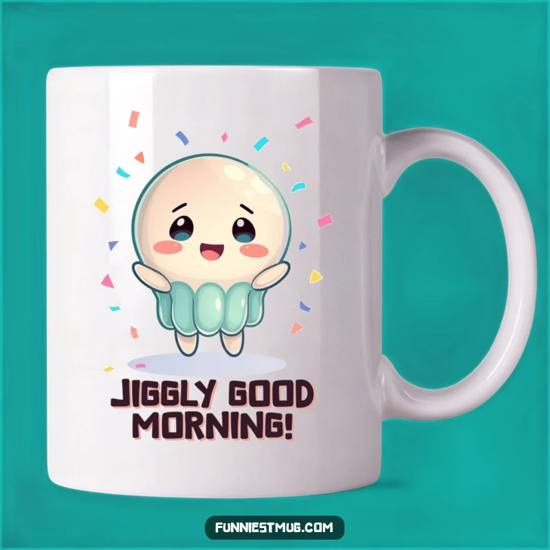 Funny Jelly Joy Mug: Bewildered Confetti Catcher Gift