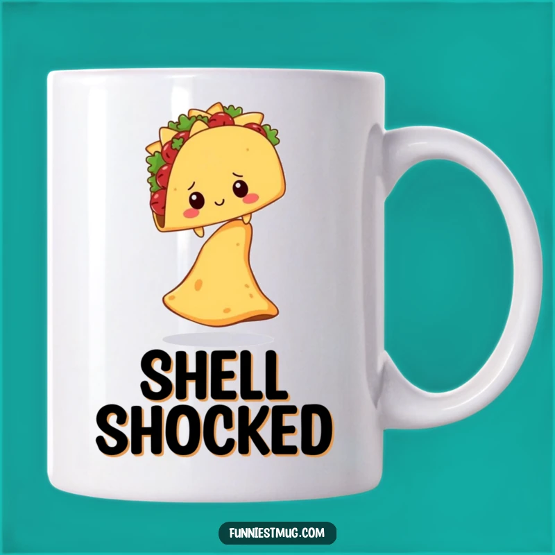 Funny Shy Taco Nacho Chip Mug: Hilarious Foodie Gift!