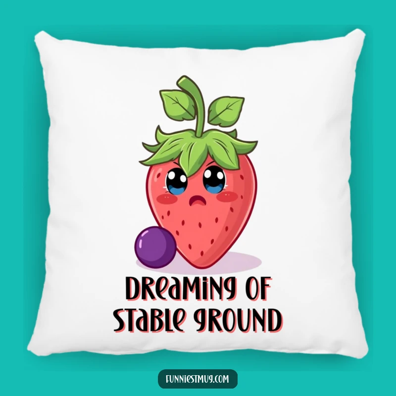 Funny Strawberry Slip Pillow: Comfort And Comedy For Your Space!