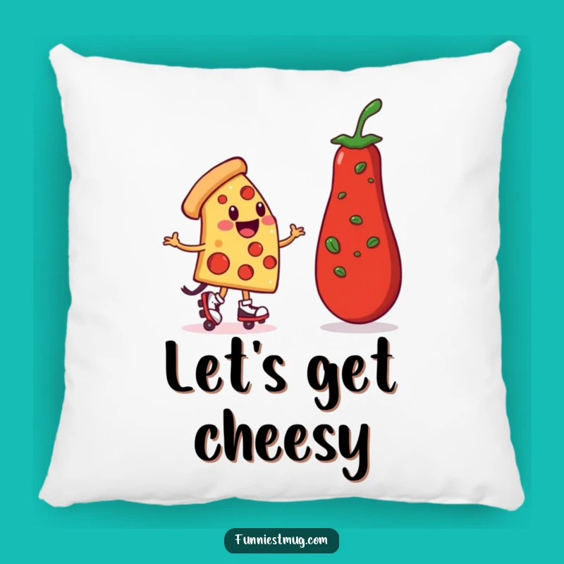Funny Pizza Roller Skater Pillow: Cozy & Hilarious Comfort Cushion