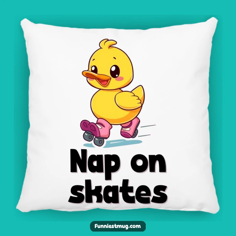 Funny Roller Skate Duck Pillow: Add Cozy Joyful Speed to Your Space