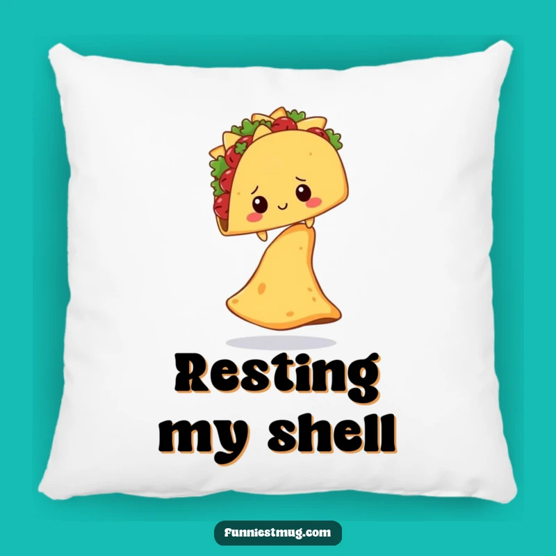 Funny Shy Taco Nacho Chip Pillow: Cozy & Hilarious Comfort