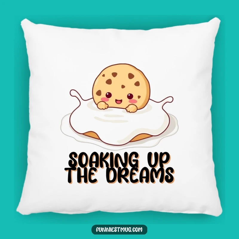 Funny Kawaii Cookie Milk Bath Pillow: Cuddle Up with Hilarious Sweet Dreams