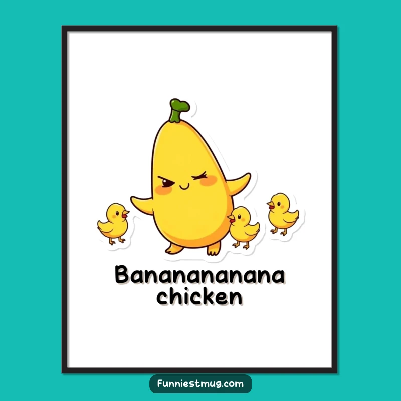 Funny Banana Juggling Digital Art: Instant Playful Humor for Your Space