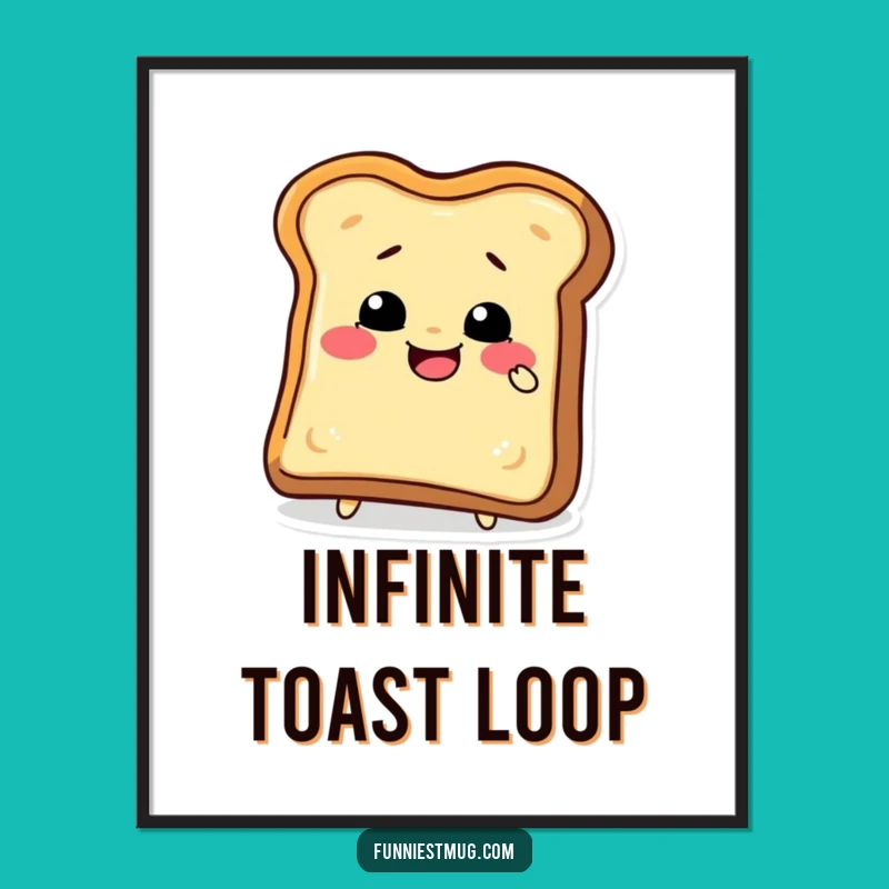 Funny Toast Bite Digital Art: Instant Humor For Your Walls!