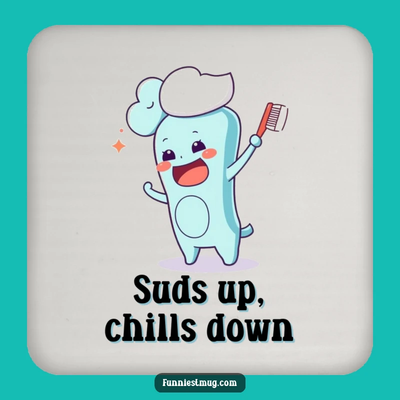 Funny Kawaii Toothbrush Coaster: Protect Surfaces with Hilarious Art