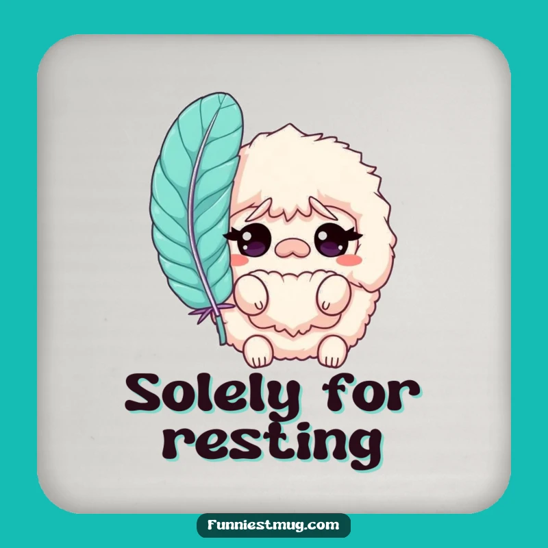 Funny Slipper Coaster: Bewildered Character Protects Your Surfaces