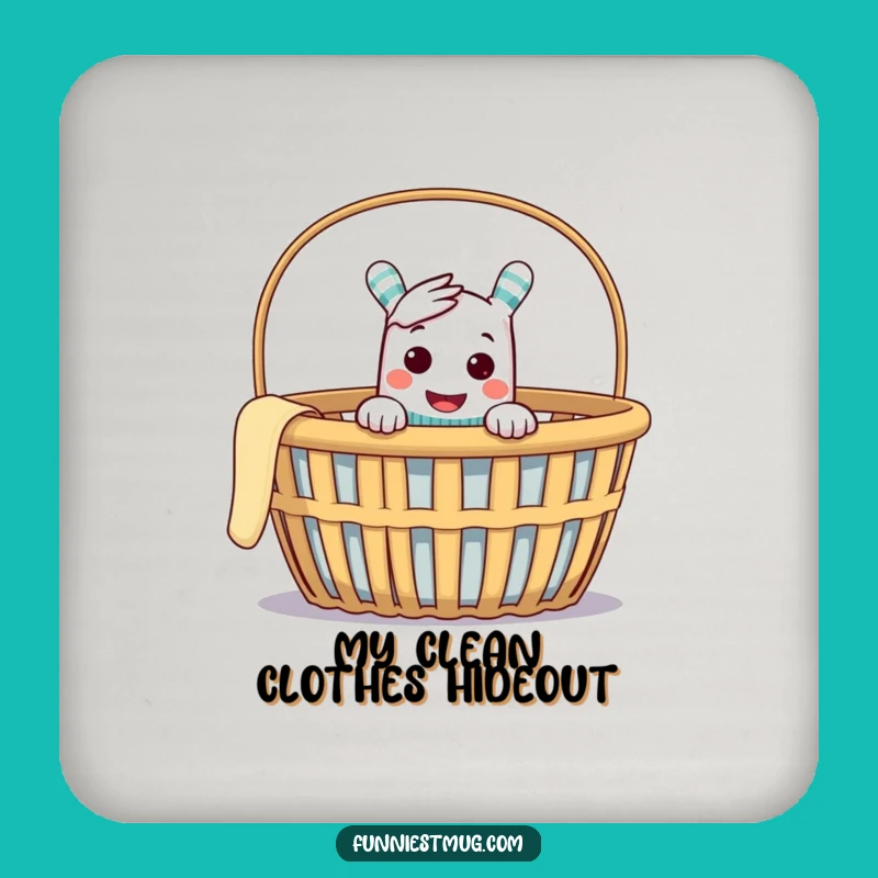 Funny Sock Puppet Drink Coaster - Protect Surfaces with Mischief