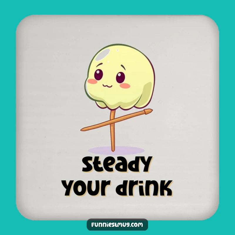 Funny Wobbly Jelly Drink Coasters: Protect Surfaces with Delicate Comical Style