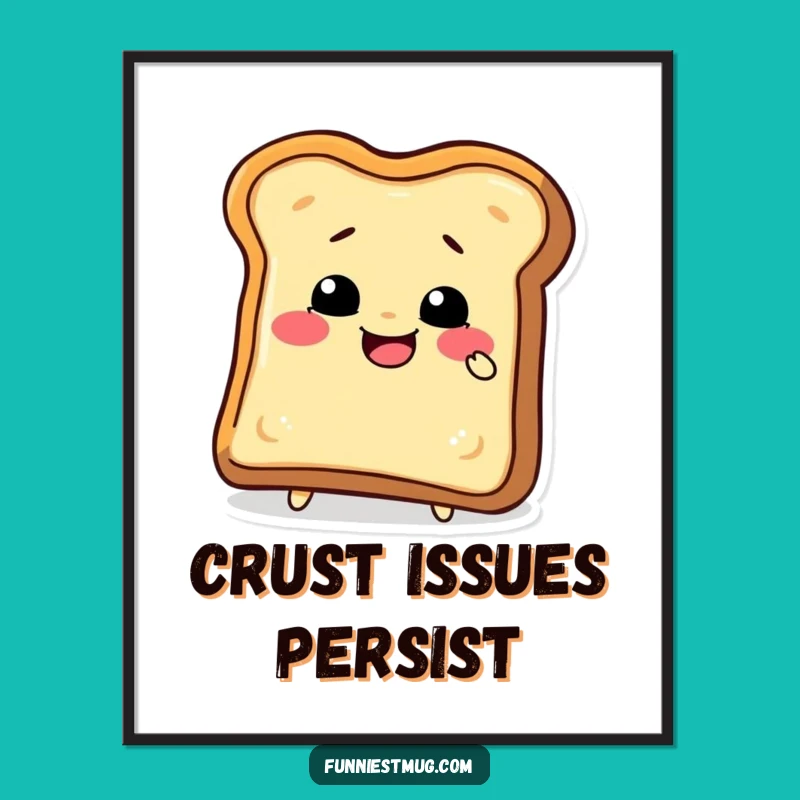 Funny Toast Bite Poster: Add A Dash Of Delightful Absurdity!