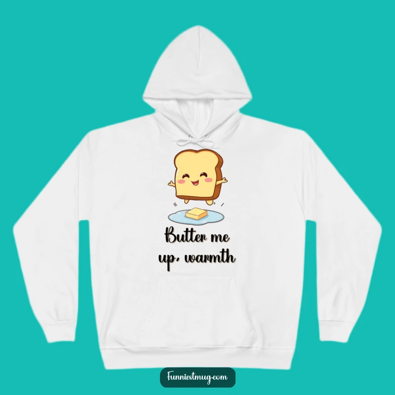 Funny Toast Jumping Butter Hoodie: Cozy Up with this Hilarious Breakfast Character Wear