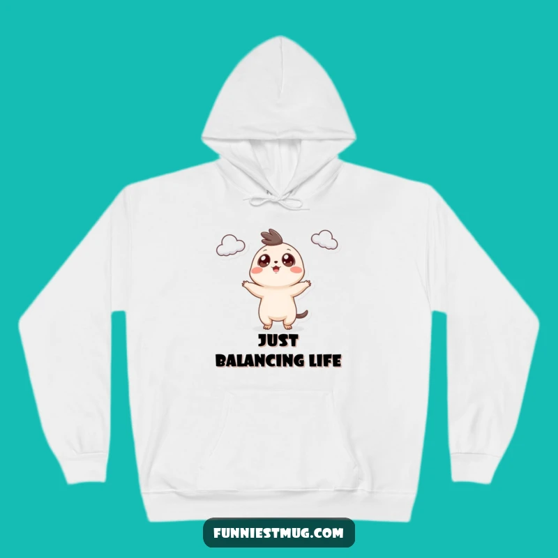 Cozy Funny Googly Eyed Creature Hoodie: Warm, Comfy, and Hilariously Juggling