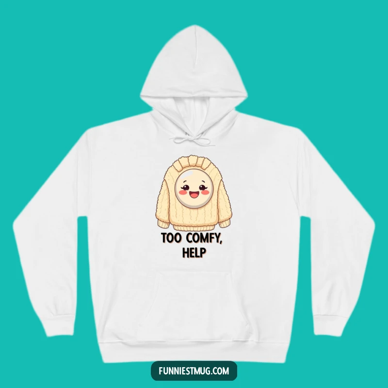 Funny Happy Button Sweater Hoodie: Stay Cozy with This Hilarious, Comfy Humor Wear
