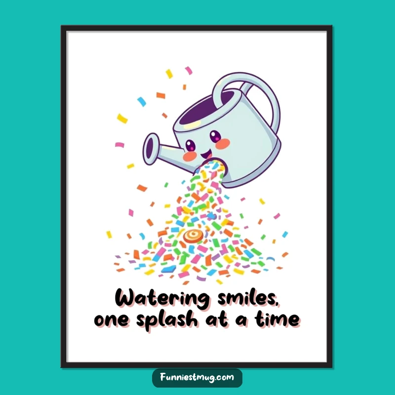 Free Printable Wall Art: Confetti Party Can! Funny Downloadable Decor