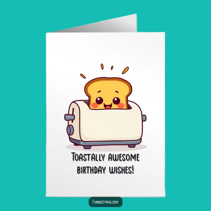 Free Printable Birthday Card: Surprised Toast - Funny Breakfast Downloadable Gift
