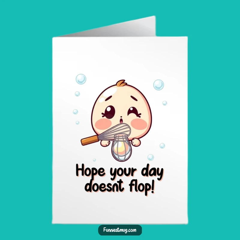 Free Printable Birthday Card: Whisk Fail! Funny Kitchen Humor - Downloadable Gift!