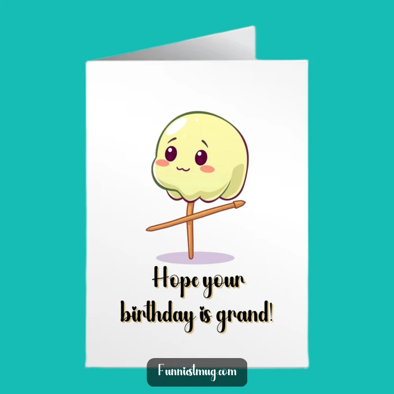 Free Printable Funny Jelly Birthday Card - Balancing Act Downloadable Gift
