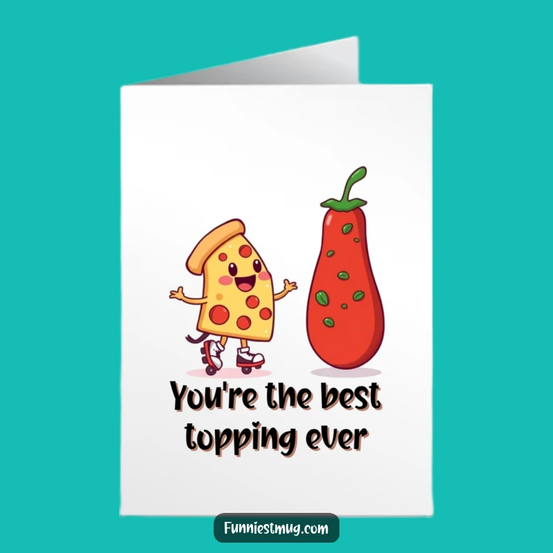 Free Printable Thank You Card: Pizza Skater Wobbles a Thanks!