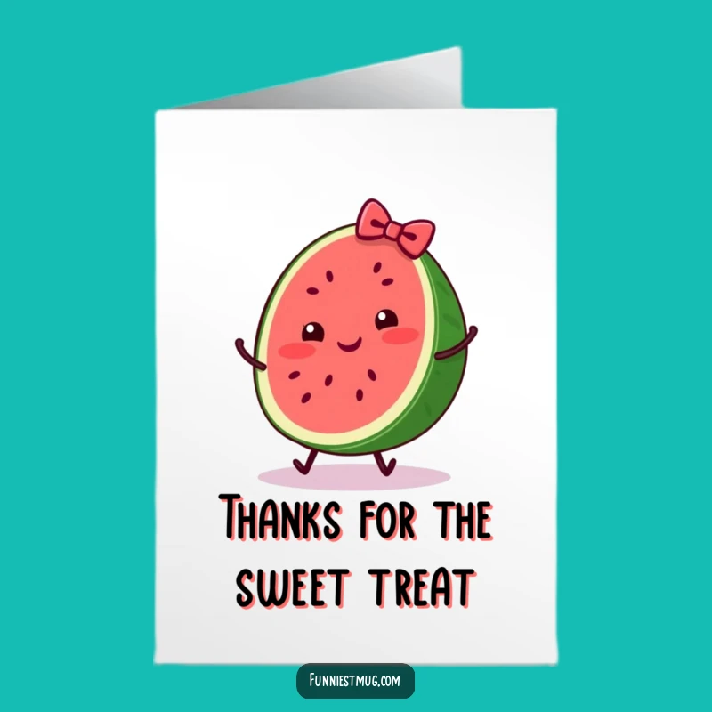Free Printable Thank You Card: Watermelon Oops, Hilarious DIY Downloadable Gift