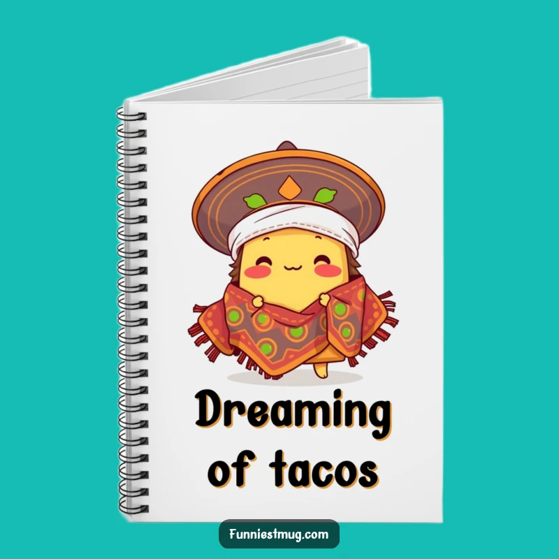 Funny Taco Fiesta Notebook: Plan Your Meals with Taco Humor