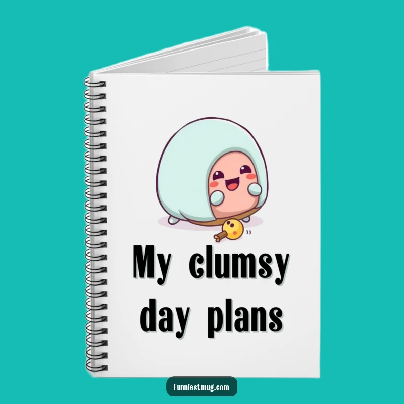 Funny Kawaii Slipper Tripping Notebook: Jot Down Ideas with Home Humor