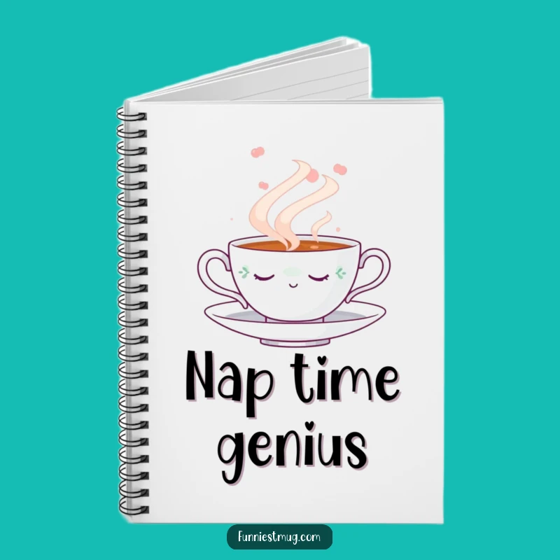 Funny Napping Teacup Notebook: Dreamy Steam Journal, Creative Gift
