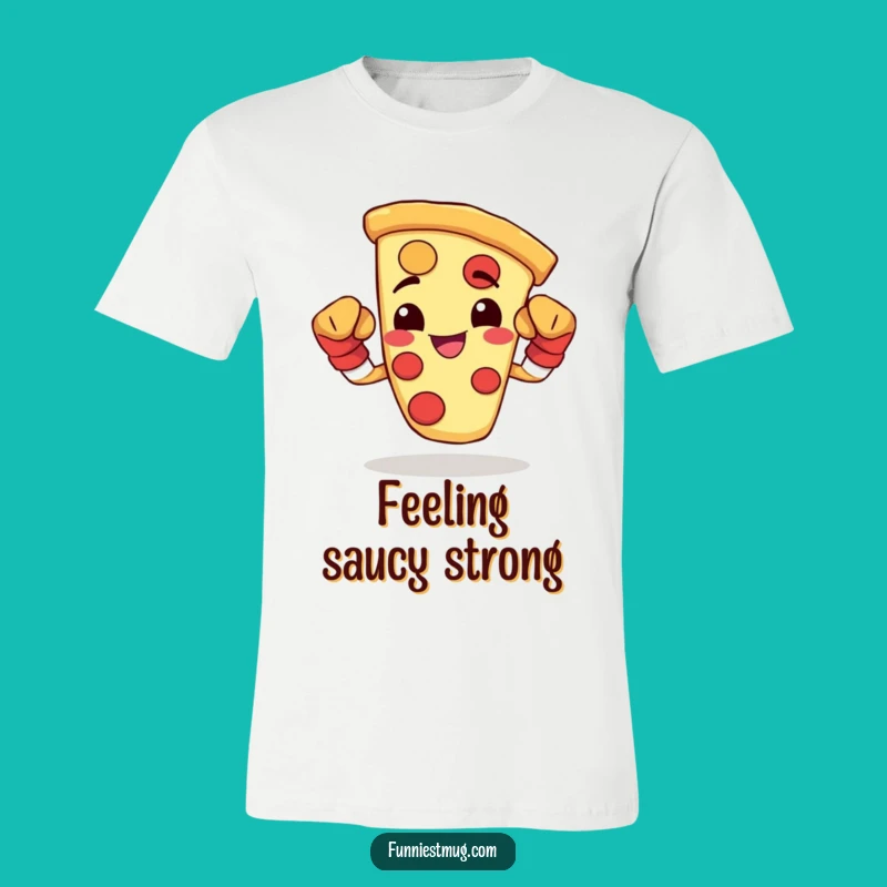 Funny Pizza Boxer T-Shirt - Happy & Fierce Slice Graphic Tee, Perfect Gift