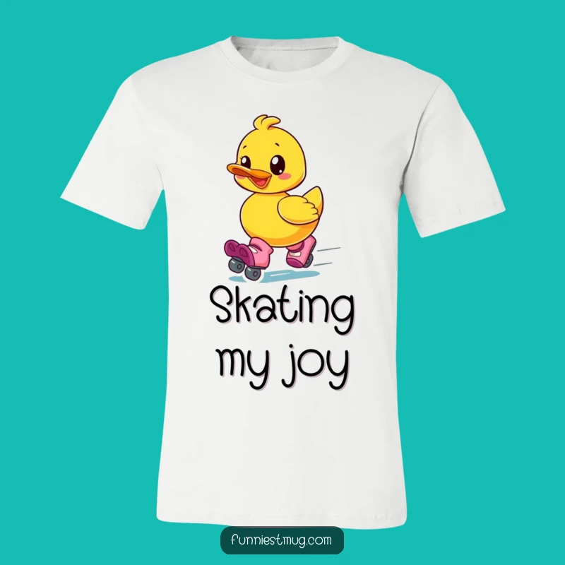 Funny Roller Skate Duck T-Shirt: Wear Your Joyful Speed with Pride