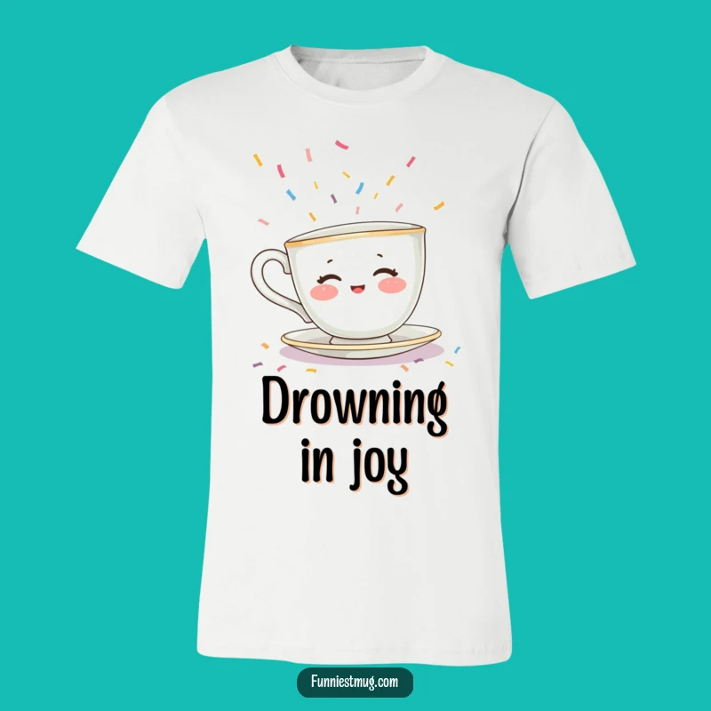 Funny Teacup Sprinkle Escape T-Shirt - Sweet & Humorous Apparel