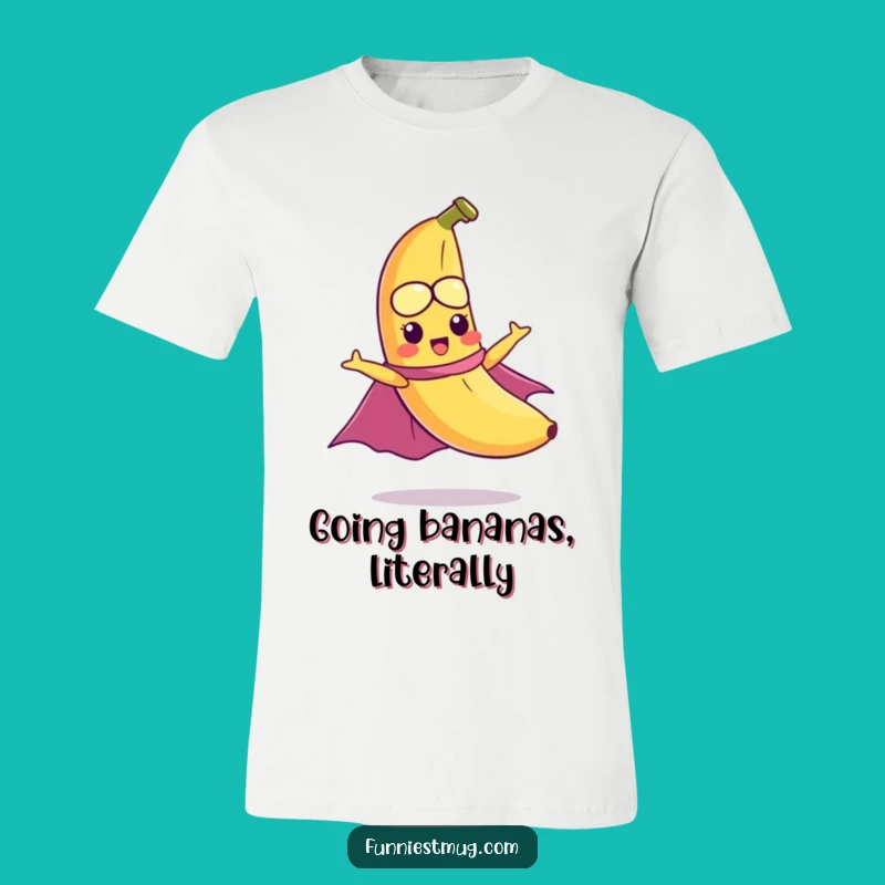 Funny Flying Banana T-Shirt: Super Fruit Comedy Tee Gift