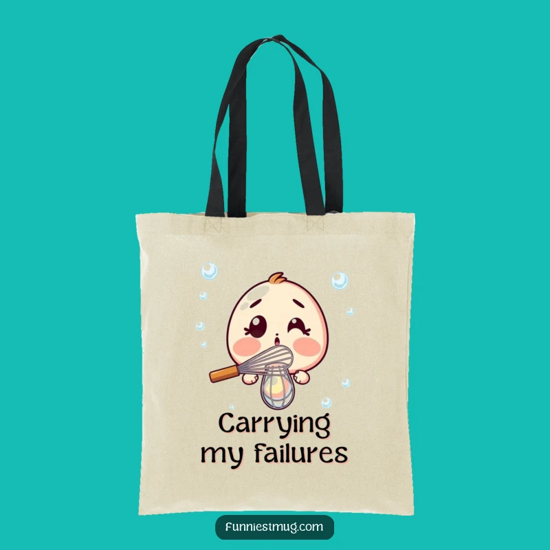 Funny Whisk Fail Tote Bag: Carry Your Baking Laughs in This Humorous Pouch
