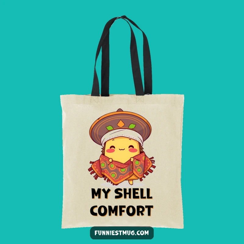 Funny Taco Sombrero Tote Bag: Carry Your Fiesta in Style