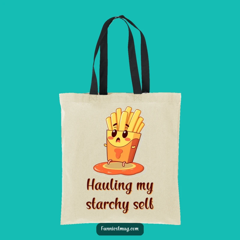 Funny French Fry Escape Tote Bag - Spacious and Hilarious Carry-All